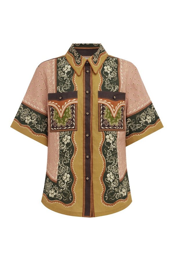 Darcey Shirt - Bandana Print