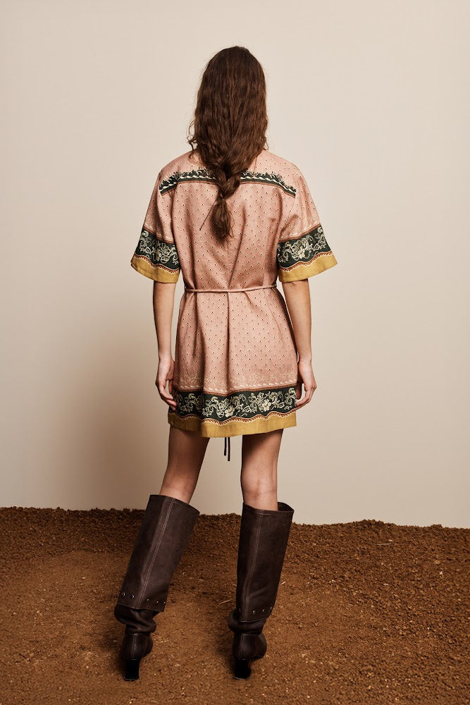 Darcey Mini Dress - Bandana Print