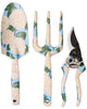 Hydrangea Blue Garden Tools and Gloves Set