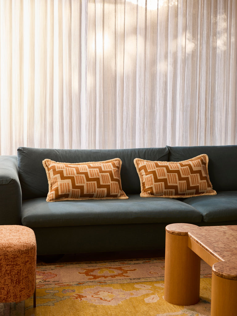 Rosemary Tan 60x40cm Cushion detail