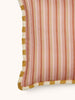 Garden Stripe Pink 50cm Cushion detail