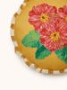 Delilah Yellow 45cm Round Cushion styled living room