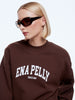 Mila Oversized Sweater - Chocolate/Ena Pelly