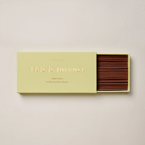 jumbled gentle habits this is incense Bondi sticks ocean sea salt grapefruit essential oils delicate handmade australian australia gift daily ritual burn home fragrance cardamon mandarin jumbledonline