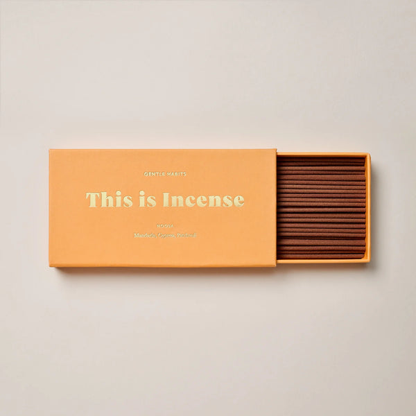 jumbled this is incense gentle habits incense stick Noosa fresh citrus ritual home fragrance burn Mandarin Lemon Bergamot Patchouli clean jumbledonline australia australian made 