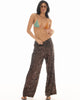 Fame Embellished Pants Chocolate