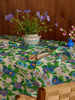 Summer Patch Blue Tablecloth styled