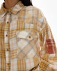 Patched Up Yellow Flannel Western Shirt