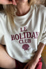 Le Holiday Club Sweater - Coconut White - Red