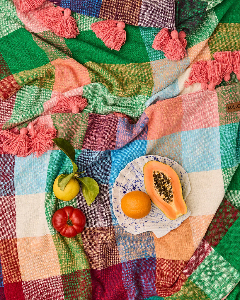 Paloma Tartan Woven Throw