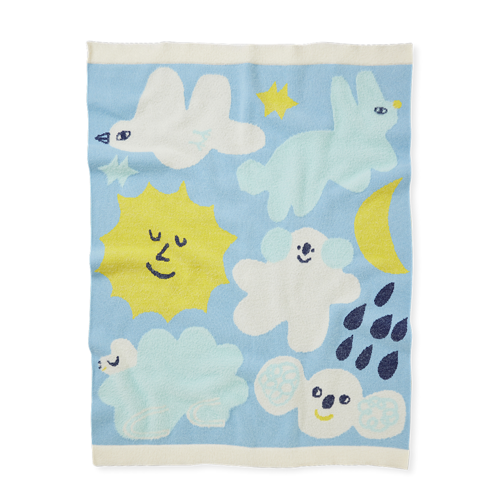 jumbled halcyon nights I spy in the sky fluffy baby blanket soft cotton baby shower gift fun bright australia