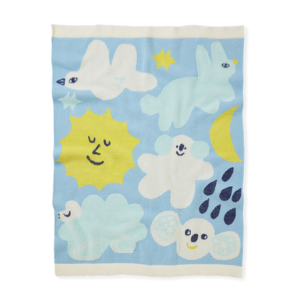 jumbled halcyon nights I spy in the sky fluffy baby blanket soft cotton baby shower gift fun bright australia