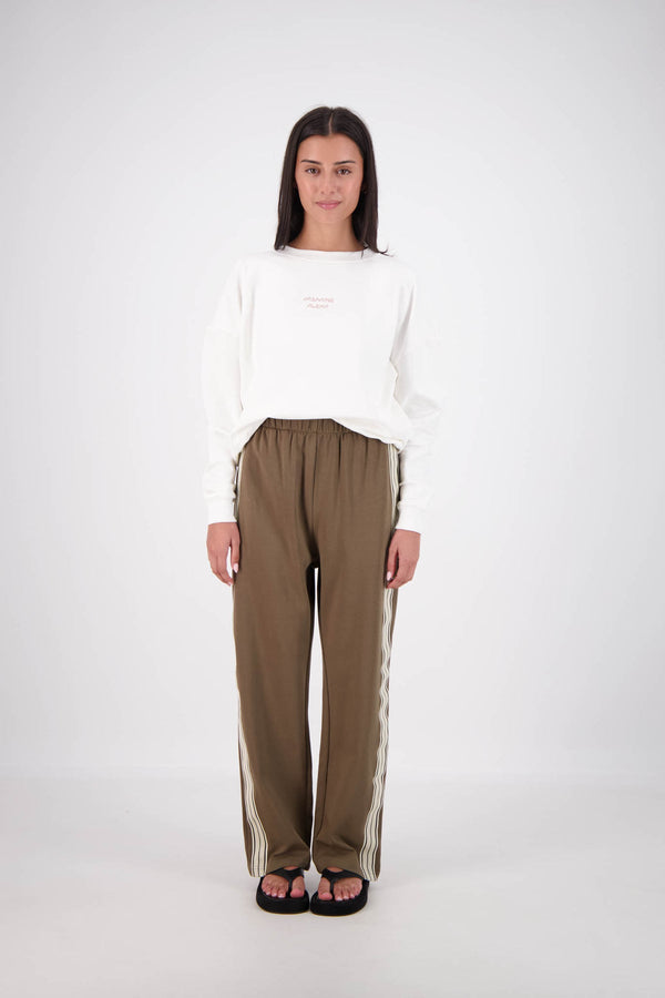 jumbled jasmine Alexa track pant athlesuire active wear stylish fashion womens winter olive green khaki comfortable australia jumbledonline
