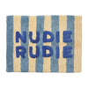 jumbled sage and clare luna ira nudie nudie bath mat blue jean stripe bathroom cotton plush australia jumbledonline