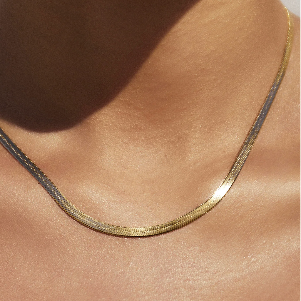 jumbled salty safari Lucy gold snake chain necklace choker jewellery australia womens fashion accessories jumbledonlone