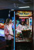 jumbled the tales lucky club shirt womens stripe pink collar button up star swan four leaf clover fun bright fashion australia orange nsw collaboration oversized cuff relaxed front pocket weekend wear workwear tenpin bowling pool cowboy denim jeans boots night out heart love red flowers 