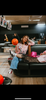 jumbled the tales lucky club shirt womens stripe pink collar button up star swan four leaf clover fun bright fashion australia orange nsw collaboration oversized cuff relaxed front pocket weekend wear workwear tenpin bowling pool cowboy denim jeans boots night out heart love red flowers 