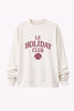 Le Holiday Club Sweater - Coconut White - Red
