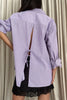 Vennie Shirt - Purple Stripe