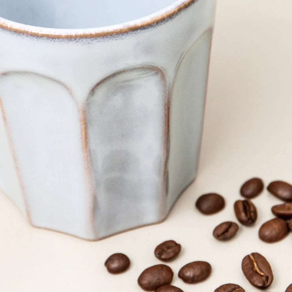 jumbled indigo love collectors ritual latte cup mug coffee ceramic australia pale blue glaze